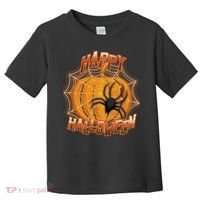 Happy Halloween Spiderweb Pumpkin Toddler T-Shirt thumb 0
