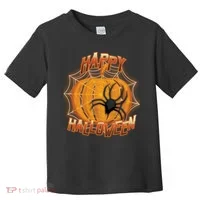 Happy Halloween Spiderweb Pumpkin Toddler T-Shirt thumb 0