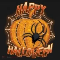 Happy Halloween Spiderweb Pumpkin Toddler T-Shirt thumb 4