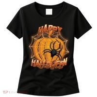 Happy Halloween Spiderweb Pumpkin Women's T-Shirt thumb 0