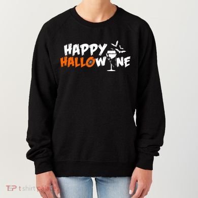 Happy Hallowine Funny Halloween Women's Sweatshirt