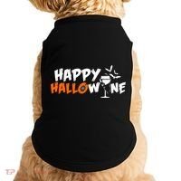 Happy Hallowine Funny Halloween Doggie Tank thumb 0