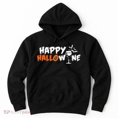 Happy Hallowine Funny Halloween Hoodie