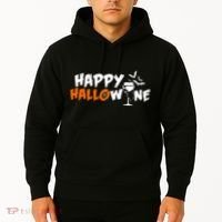 Happy Hallowine Funny Halloween Hoodie thumb 2