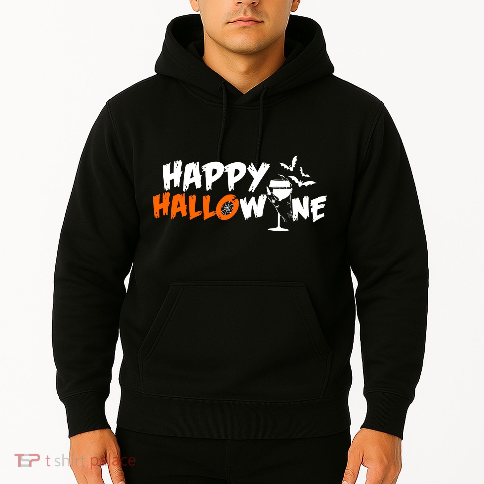 Happy Hallowine Funny Halloween Hoodie