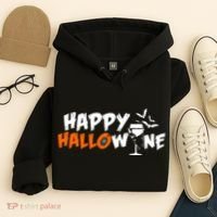 Happy Hallowine Funny Halloween Hoodie thumb 4