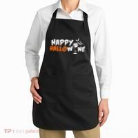 Happy Hallowine Funny Halloween Apron thumb 2