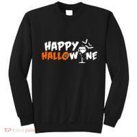 Happy Hallowine Funny Halloween Sweatshirt thumb 0