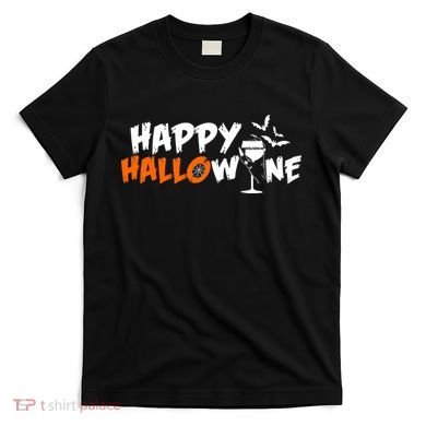 Happy Hallowine Funny Halloween T-Shirt