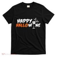 Happy Hallowine Funny Halloween T-Shirt thumb 0