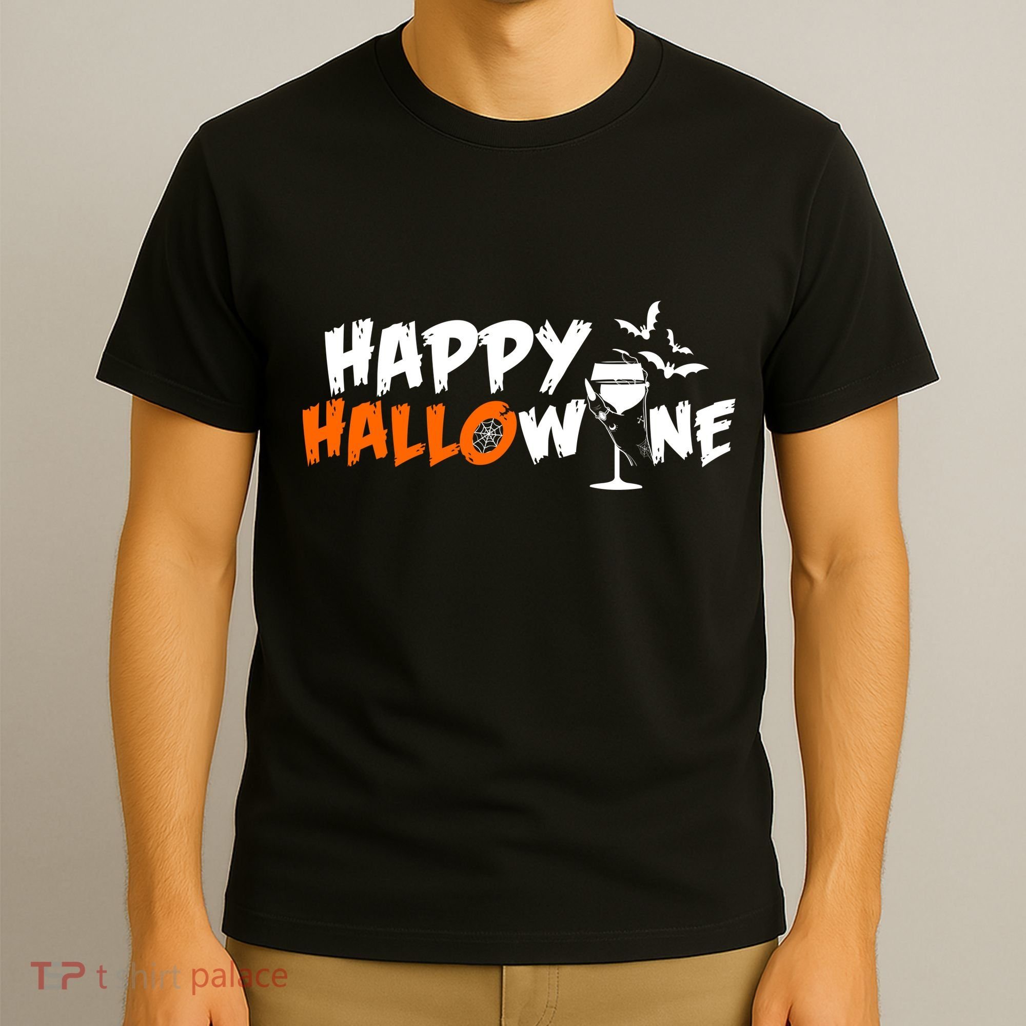 Happy Hallowine Funny Halloween T-Shirt