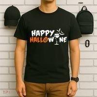 Happy Hallowine Funny Halloween T-Shirt thumb 6