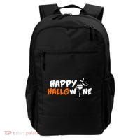 Happy Hallowine Funny Halloween Backpack thumb 0