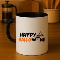 Happy Hallowine Funny Halloween Coffee Mug thumb 4