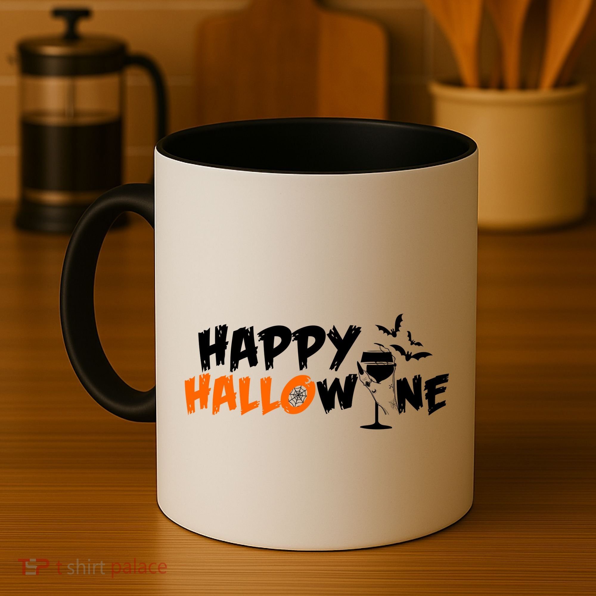 Happy Hallowine Funny Halloween Coffee Mug