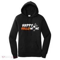 Happy Hallowine Funny Halloween Women's Hoodie thumb 0