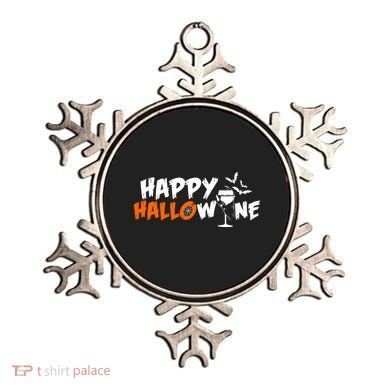 Happy Hallowine Funny Halloween Ornament