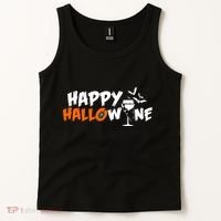Happy Hallowine Funny Halloween Tank Top thumb 2
