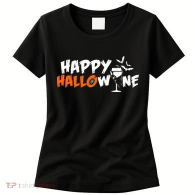 Happy Hallowine Funny Halloween Women's T-Shirt