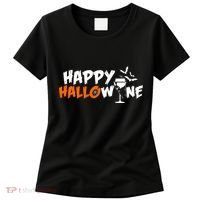 Happy Hallowine Funny Halloween Women's T-Shirt thumb 0