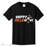 Happy Hallowine Funny Halloween Kids T-Shirt thumb 0