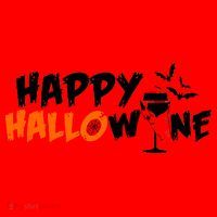 Happy Hallowine Funny Halloween Santa Hat thumb 1