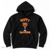 Happy Hallowine Funny Halloween Wine Hoodie thumb 0