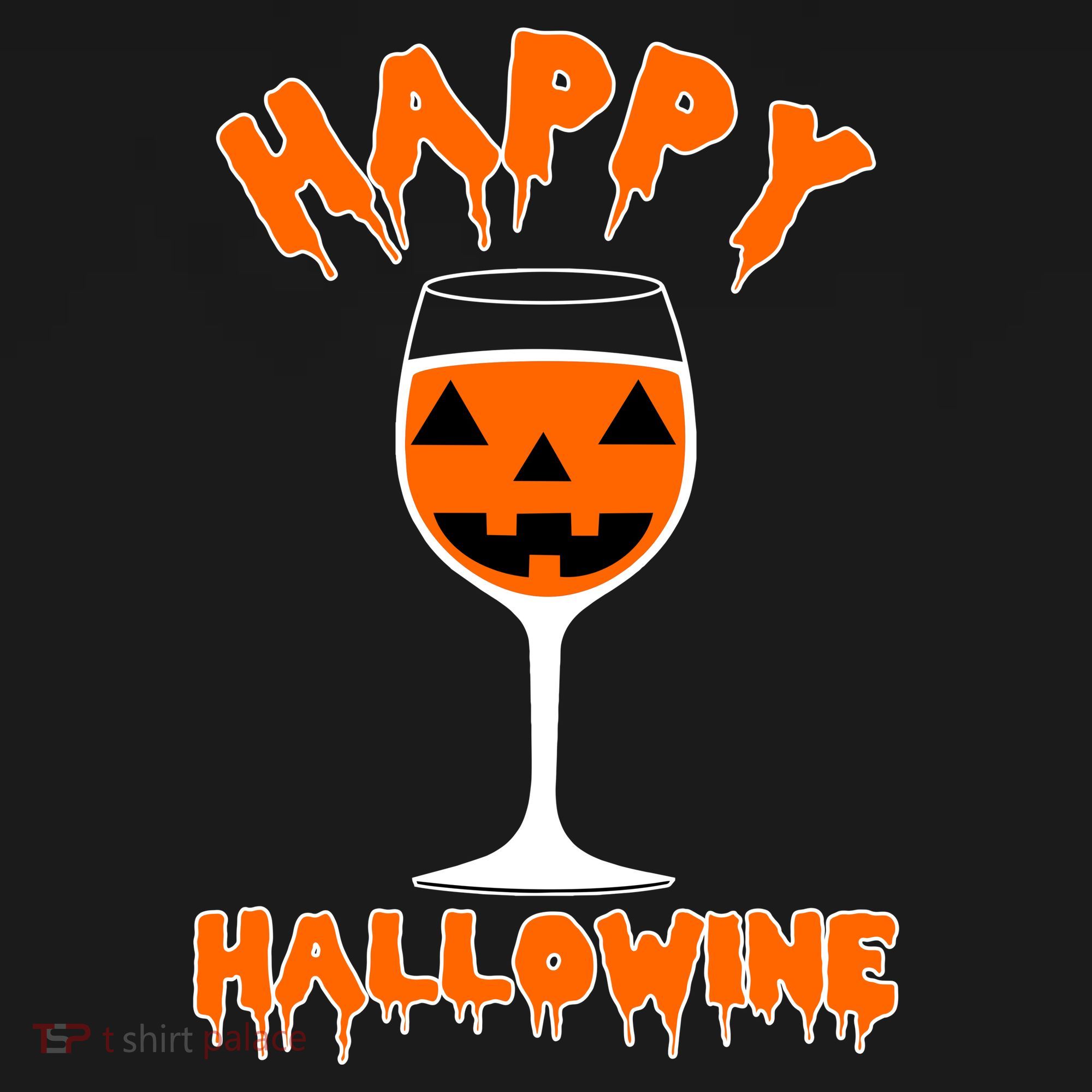 Happy Hallowine Funny Halloween Wine Coaster