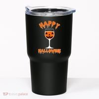 Happy Hallowine Funny Halloween Wine Tumbler thumb 0