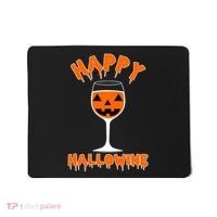 Happy Hallowine Funny Halloween Wine Mousepad thumb 0
