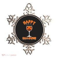 Happy Hallowine Funny Halloween Wine Ornament thumb 0