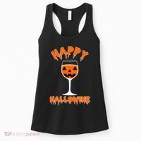Happy Hallowine Funny Halloween Wine Women's Tank Top thumb 0