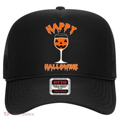 Happy Hallowine Funny Halloween Wine Hat