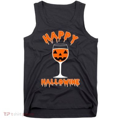 Happy Hallowine Funny Halloween Wine Tank Top