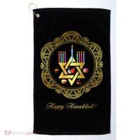 Happy Hanukkah Golf Towel thumb 0