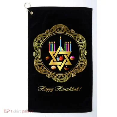 Happy Hanukkah Golf Towel