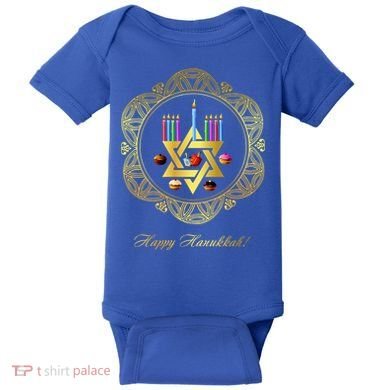 Happy Hanukkah Baby Bodysuit
