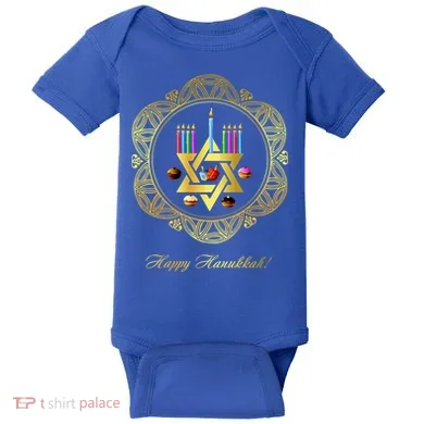 Happy Hanukkah Baby Bodysuit