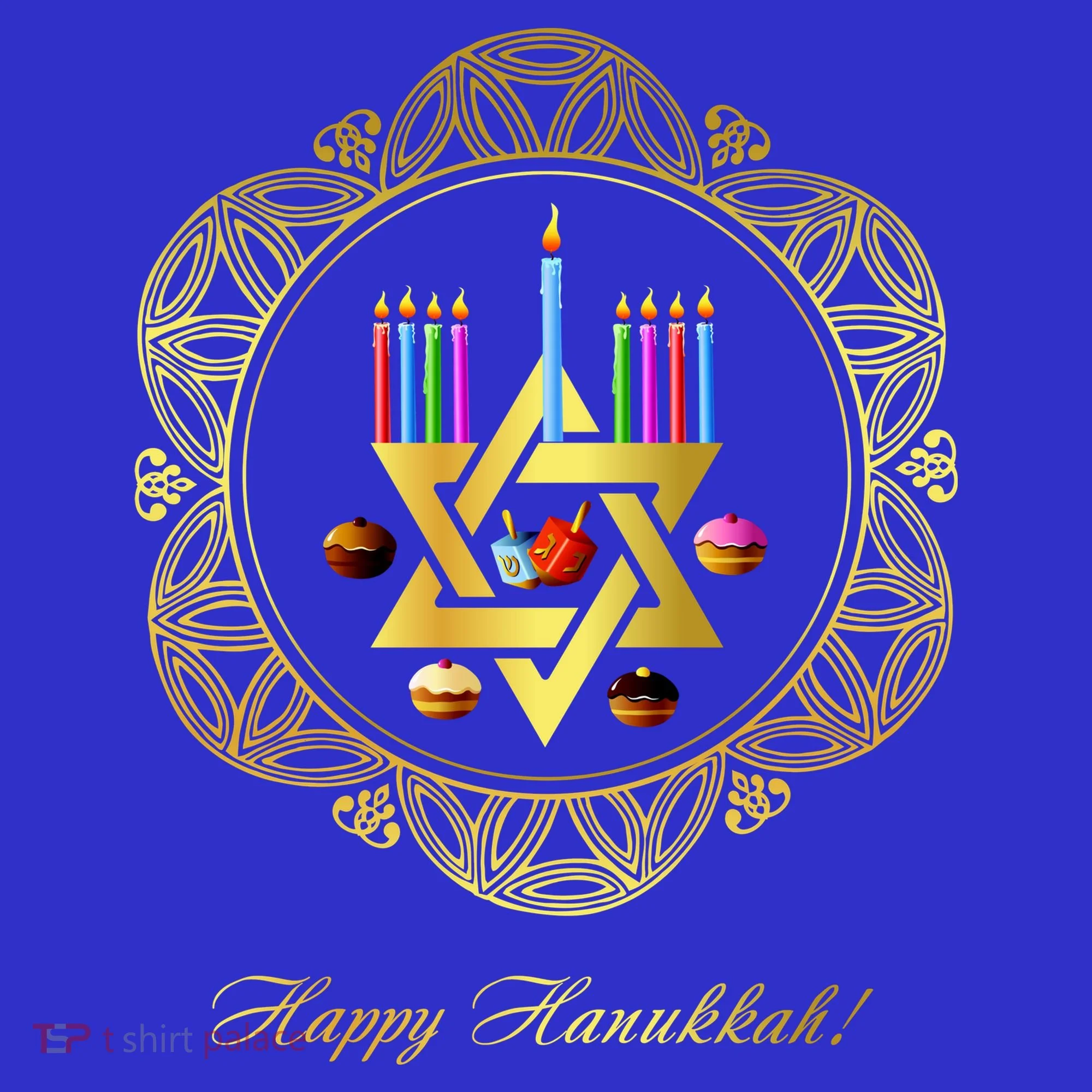 Happy Hanukkah Baby Bodysuit