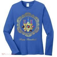 Happy Hanukkah Women's Long Sleeve Shirt thumb 0