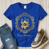 Happy Hanukkah Women's T-Shirt thumb 3