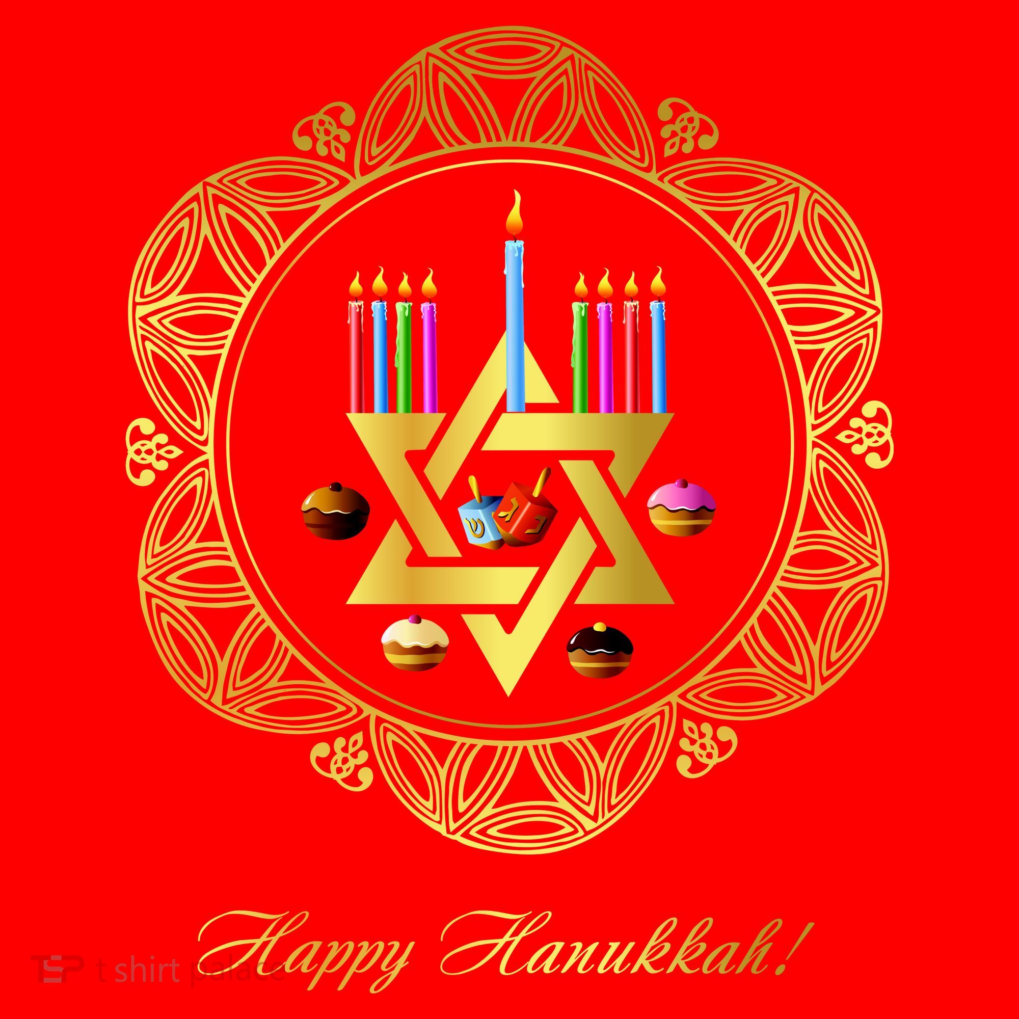 Happy Hanukkah Santa Hat