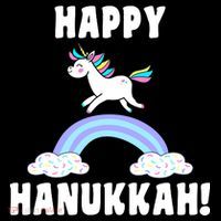Happy Hanukkah Magic Unicorn Doggie Tank thumb 4