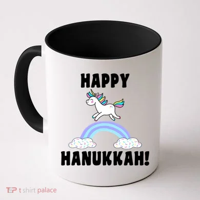 Happy Hanukkah Magic Unicorn Coffee Mug
