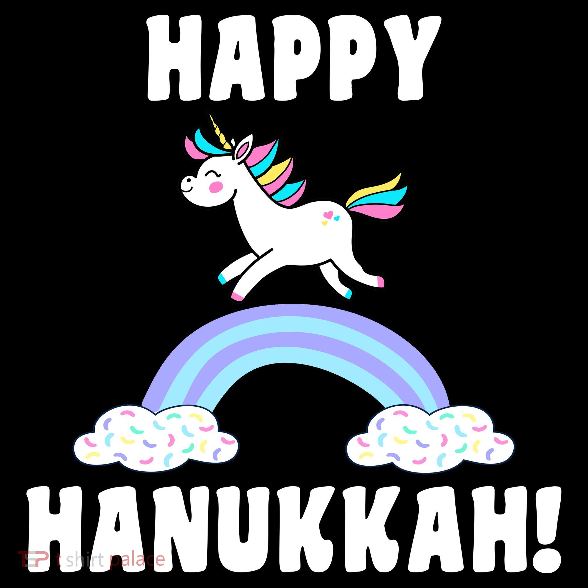 Happy Hanukkah Magic Unicorn Pajama Set