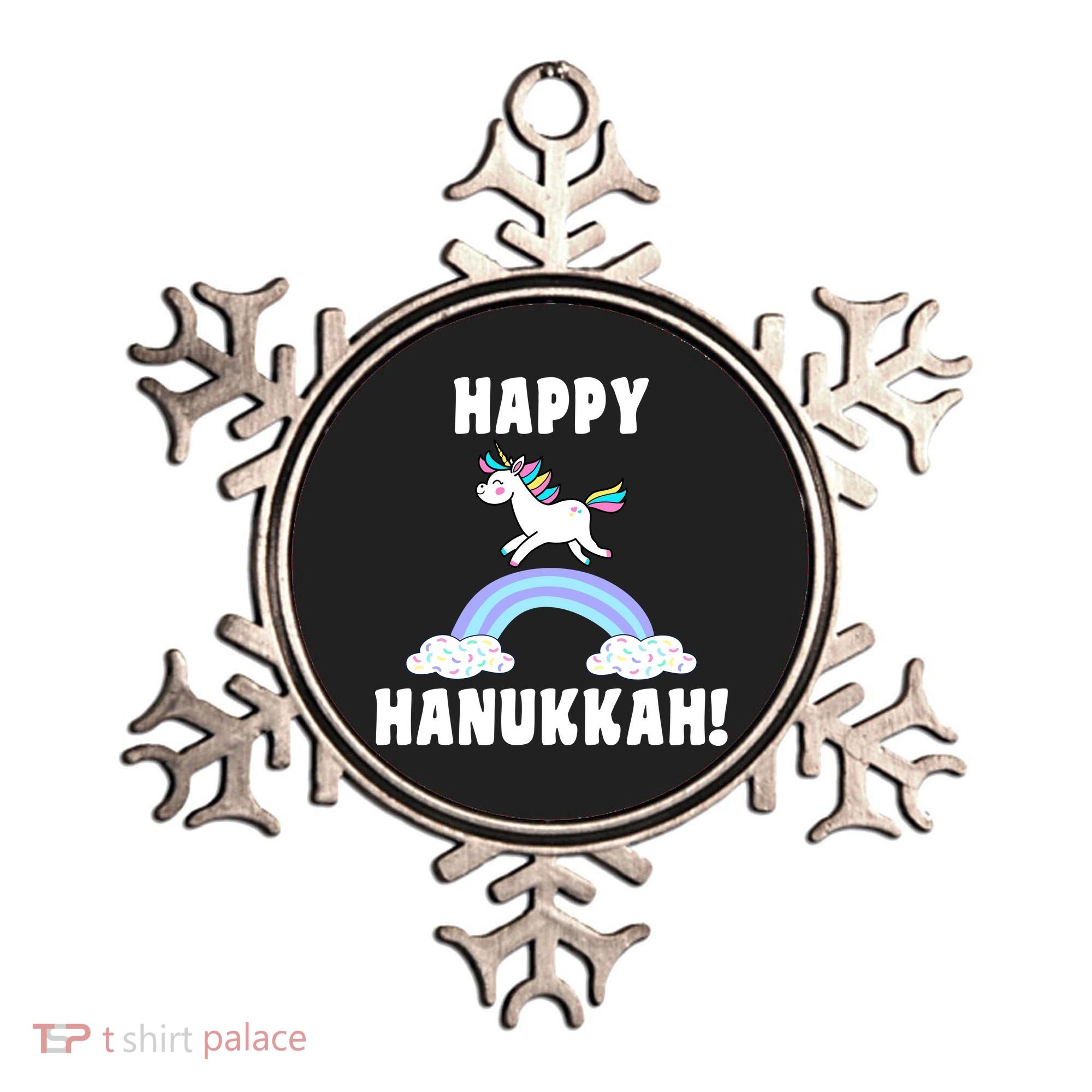 Happy Hanukkah Magic Unicorn Ornament