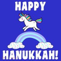 Happy Hanukkah Magic Unicorn Hoodie thumb 7