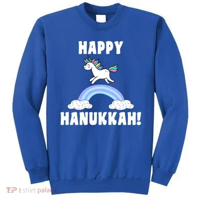 Happy Hanukkah Magic Unicorn Sweatshirt