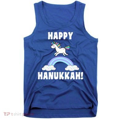 Happy Hanukkah Magic Unicorn Tank Top