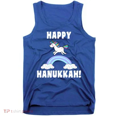 Happy Hanukkah Magic Unicorn Tank Top